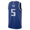 Män Sacramento Kings Tröja De Aaron Fox Nike 2023-24 City Edition Blå Swingman